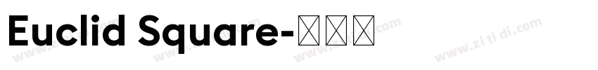 Euclid Square字体转换